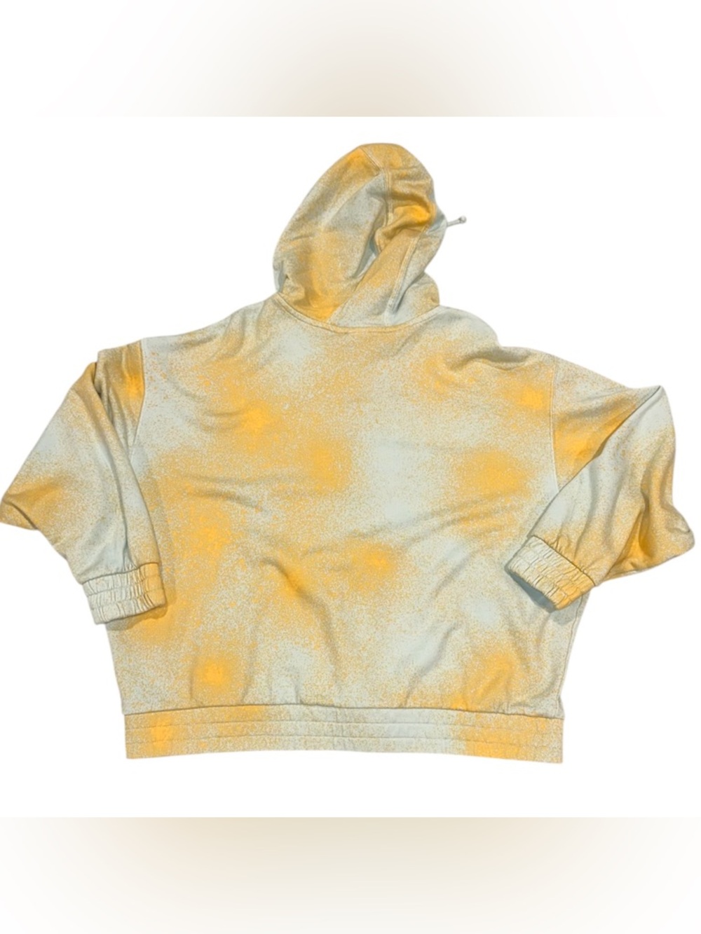 adidas Originals Allover Print Full Zip Hoodie Blue & Orange Sweatshirt Sz L - Picture 7 of 10